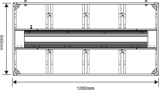 640mm x 1280mm